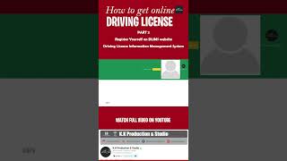 How To Get a Learner Driving License Online Part 2 | Register | #shortsvideo #shortsfeed #shorts