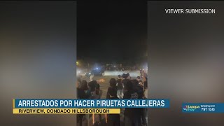 Video muestra 'toma de calle' en intersección de Riverview; hay 10 arrestados