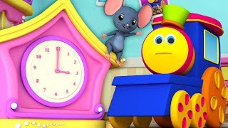 боб поезд | Хикори Дикори Док | рифмы во русской | Hickory Dickory Dock | Kids Tv Russia