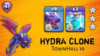 Hydra Clone Attack Th16 | Legend League Day 18 | Hydra Clone Attack Strategy Th16 Clash of Clans