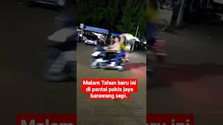 🔴malam tahun baru ini sepi di pantai pakis jaya karawang