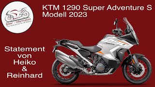 Statement von Heiko & Reinhard zur KTM 1290 Super Adventure S   Modell 2023