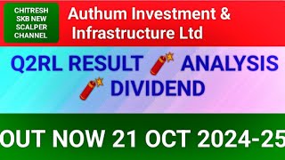 AUTHUM INVESTMENT & INFRASTRUCTURE LTD Q2 RESULT 2024|AUTHUM INVESTMENT & INFRASTRUCTURE LTD|