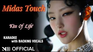 KISS OF LIFE - 'Midas Touch' KARAOKE [Official Instrumental] WITH BACKING VOCALS