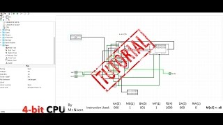 Logisim 4-bit CPU