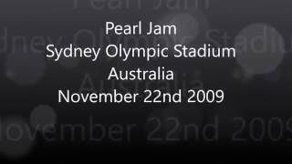 Pearl Jam - Live In Concert - 2009