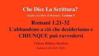 Romani lezione (5) 1:21-32