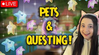 ♡ Wizard101 Live: NEW STARRY PETS TO MEGA & QUESTING! | !discord for fairy pack giveaway! ♡