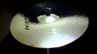 AGEAN CYMBALS MEDIUM CRASH CUSTOM BRILLIANT 19"