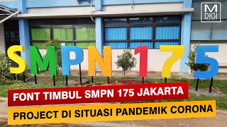 PROJECT FONT TIMBUL SMPN 175 JAKARTA, Step By Step Pembuatan Font Timbul!!!