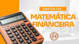 Questão 21   Matemática Financeira