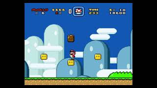 Super Mario World parallax scrolling hack WIP SNES