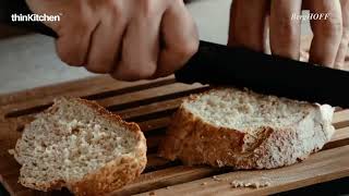 Better Bread Loaves with BergHOFF Bread Knife in Black | thinKitchen