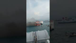 KAPAL FERI (MERAK-BAKAUHENI) TERBAKAR [Part V] #shorts