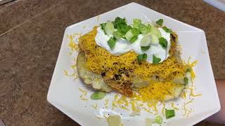 TACO STUFFED LOADED BAKED POTATO!!