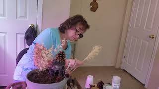 making a winter fairy garden