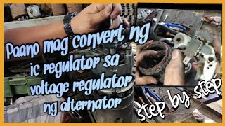 Paano mag convert ng alternaor ic regulator sa voltage regulator ng ating mga sasakyan #alternator