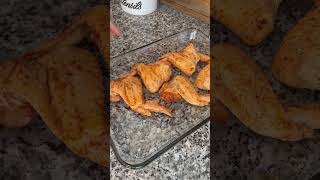 Crispy baked chicken wings 🔥 #recipe #shorts #chicken #wings