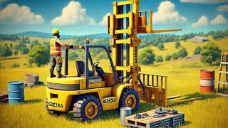 СТРОИТЕЛЬСТВО НОВОГО Телескопического Погрузчика 1 ЧАСТЬ! - Scrap mechanic! #game #steam #игры