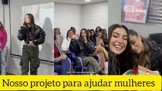 Bianca Andrade e Lexa no projeto para ajudar mulheres na favela Bianca Andrade boca rosa