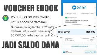 Cara Tukar Voucher Ebook Jadi Saldo DANA | Dunia Gratisan |