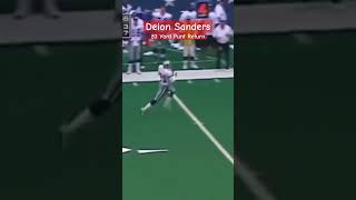 Deion Sanders 83 Yard Punt Return #shorts