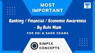 TOP MCQ's on Banking / Financial Awareness - RBI/SBI/IBPS/RRB