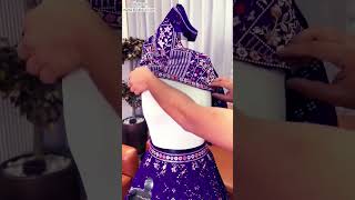 Purple color Embroidery work Designer Lehenga choli for Wedding Function 😍🤩 #lehengas