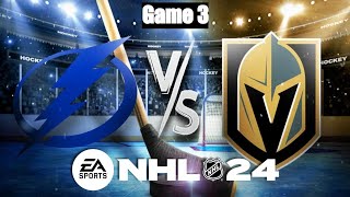 NHL 24 Vegas Golden Knights Vs Tampa Bay Lightning Stanley Cup Finals Game 3 (PS5)