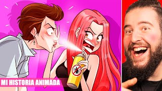 El Matón Del Colegio Está Enamorado De Mi | Reaccionando a Mi Historia Animada UVE