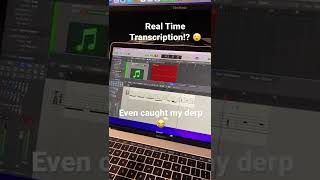 Real Time Transcription on Jamstick Guitar 🎸 (into Logic) at NAMM