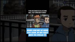 This boondocks scene will forever be funny | Huey gets harassed