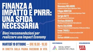 Finanza a impatto: la sfida necessaria del Pnrr