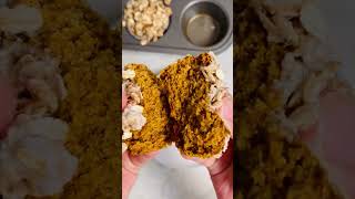 "Vegan Pumpkin Oatmeal Muffins: Streusel & Glaze Magic!" #shorts