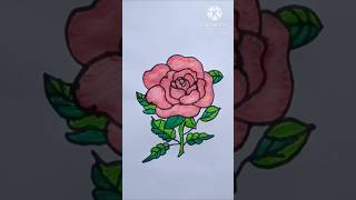 rose drawing easy 🌹| How to Draw a Rose step by step #shorts #short #shortvideo