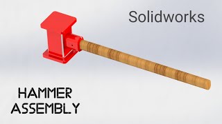 Solidworks Hammer | Final Assembly | Render Tools | Integrated View