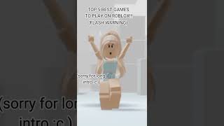 TOP 5 BEST GAMES TO PLAY ON ROBLOX!|#trending #viral #roblox #shorts #makeitviral #edit #best #games