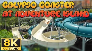 POV of Calypso Coaster Water Slide (Adventure Island, Tampa, FL) - 8K Water Slide POV VIdeo