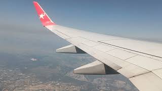 Take off from Antalya airport, Corendon airlines