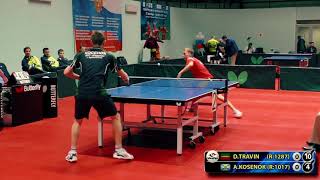 1.ТРАВИН - КОСЕНОК RUSSIAN Championship table tennis настольный теннис