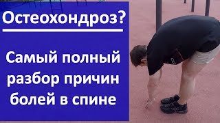 Остеохондроз позвоночника. Что вызывает боль на самом деле?