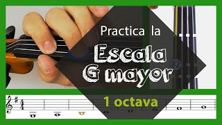 Sol Mayor (G) en violín🎻😍 - Escala y Arpegio en una(1) octava😁