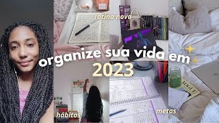 organize sua vida comigo para 2023 🌱| rotina nova, metas e hábitos 🌸🧺