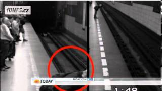 Lucky! Woman survives fall onto subway tracks