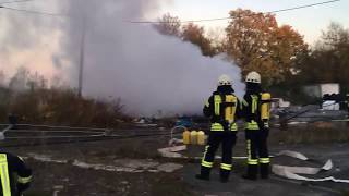 Brand Keramische Hütte am Sonnabend, 3.11.2018