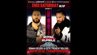 WWE Royal Rumble 2022 Official Moving Match Card