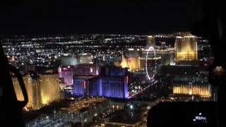 Hubschrauberflug Abends über den Las Vegas Strip 2016