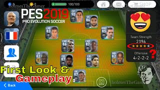 PES 2019 Beta Mobile First Look on Menu and Game Play  #PES2019Mobile #PES2019Beta