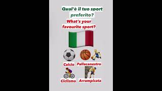 What’s your favourite sport? Learn Italian