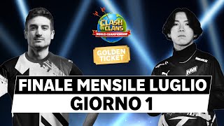 World Championship: Finale Mensile Luglio | Day 1 | #ClashWorlds | Clash of Clans